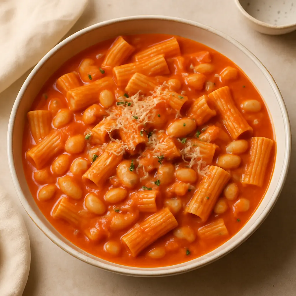 Creamy Tomato & Butter Bean Pasta