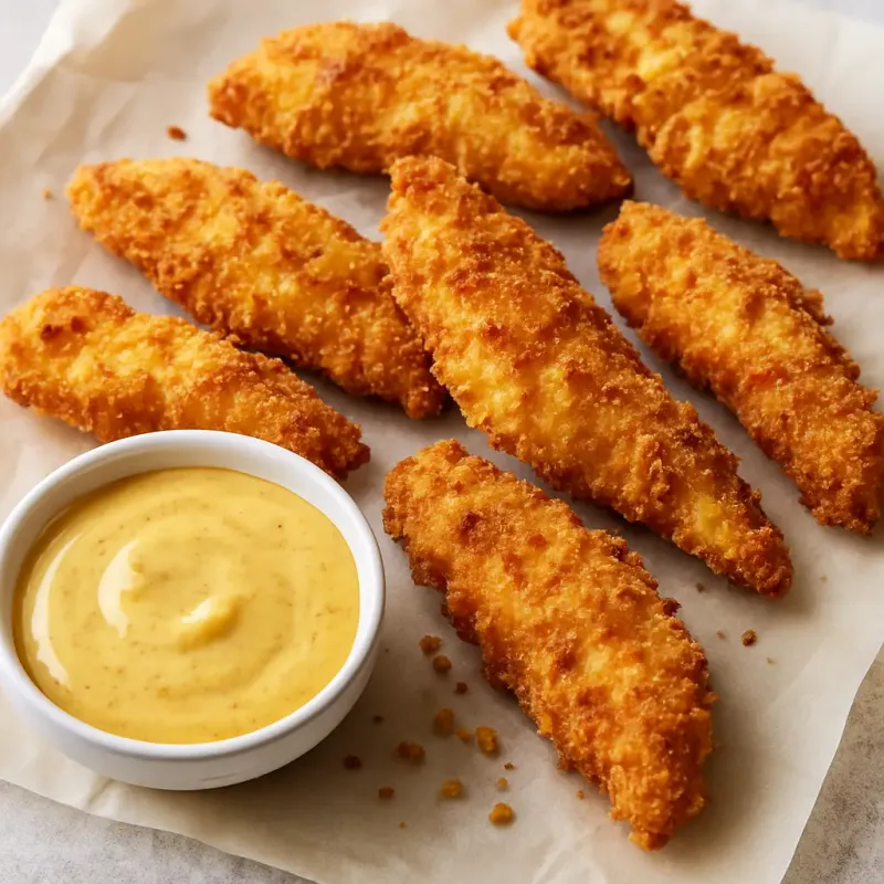 Buttermilk Chicken Tenders with Honey Mustard Dip