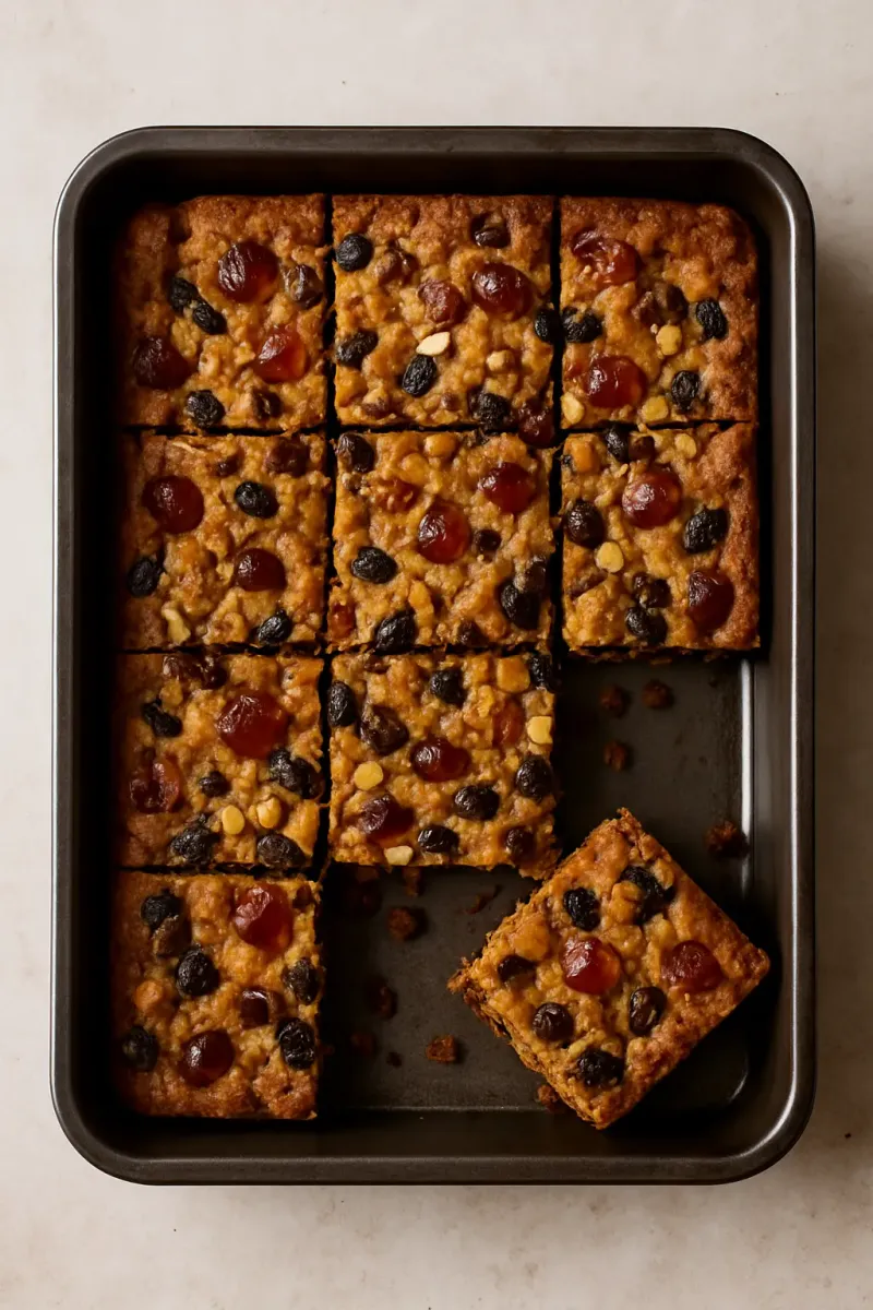 Fruity Flapjacks with Cherries & Sultanas