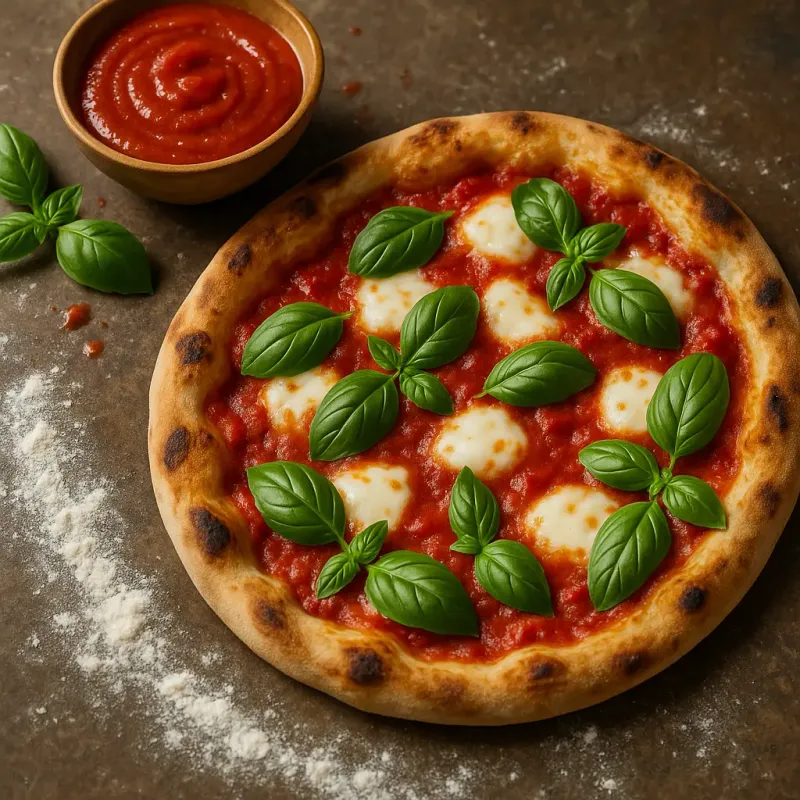 Homemade Pizza Dough & Tomato Sauce Base