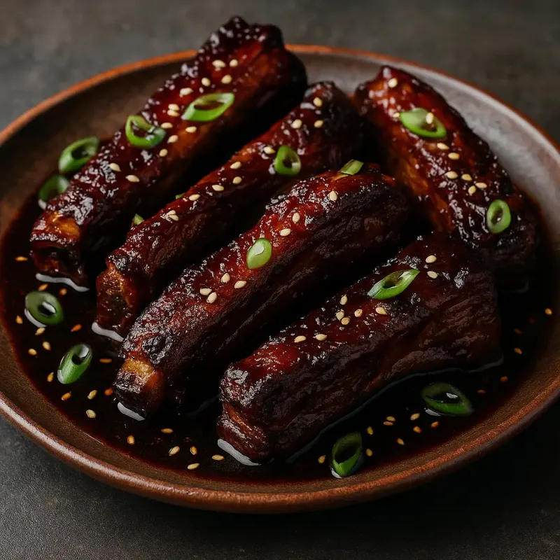 Sticky Soy-Braised Pork Ribs
